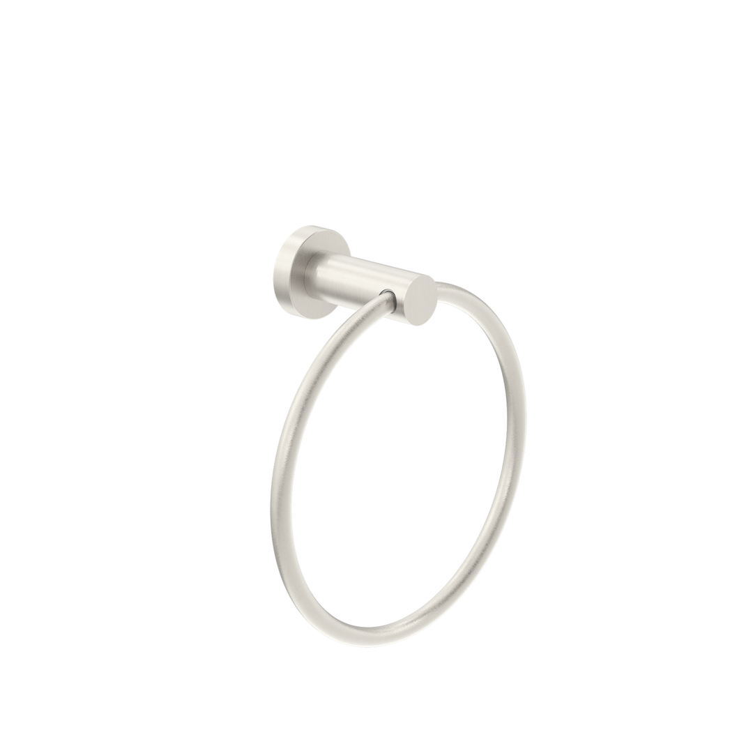 Nero Classic Hand Towel Ring - Brushed Nickel