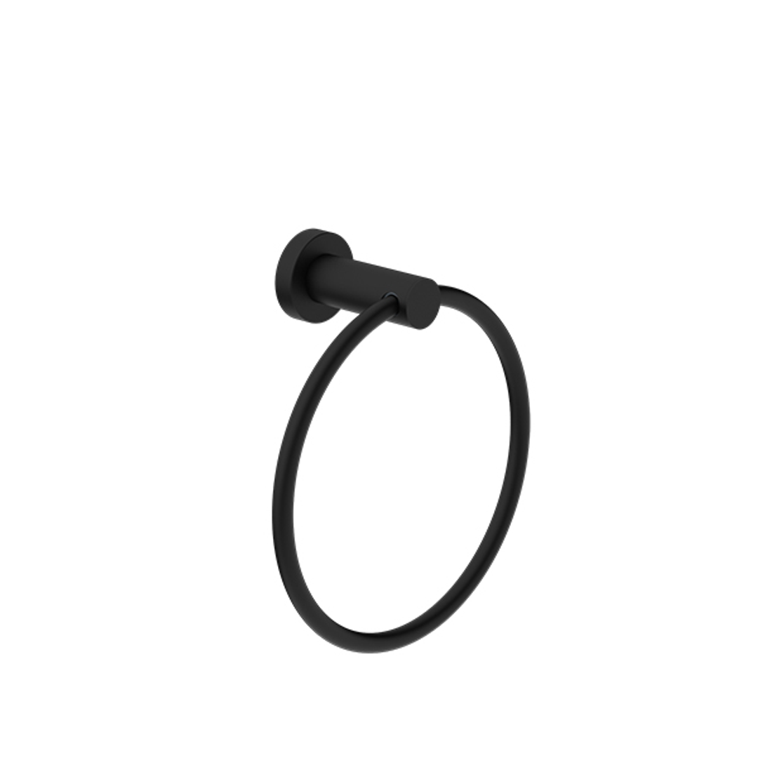 Nero Classic Hand Towel Ring - Matte Black
