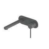 Greens Maci Wall Basin Mixer With Plate - Gunmetal