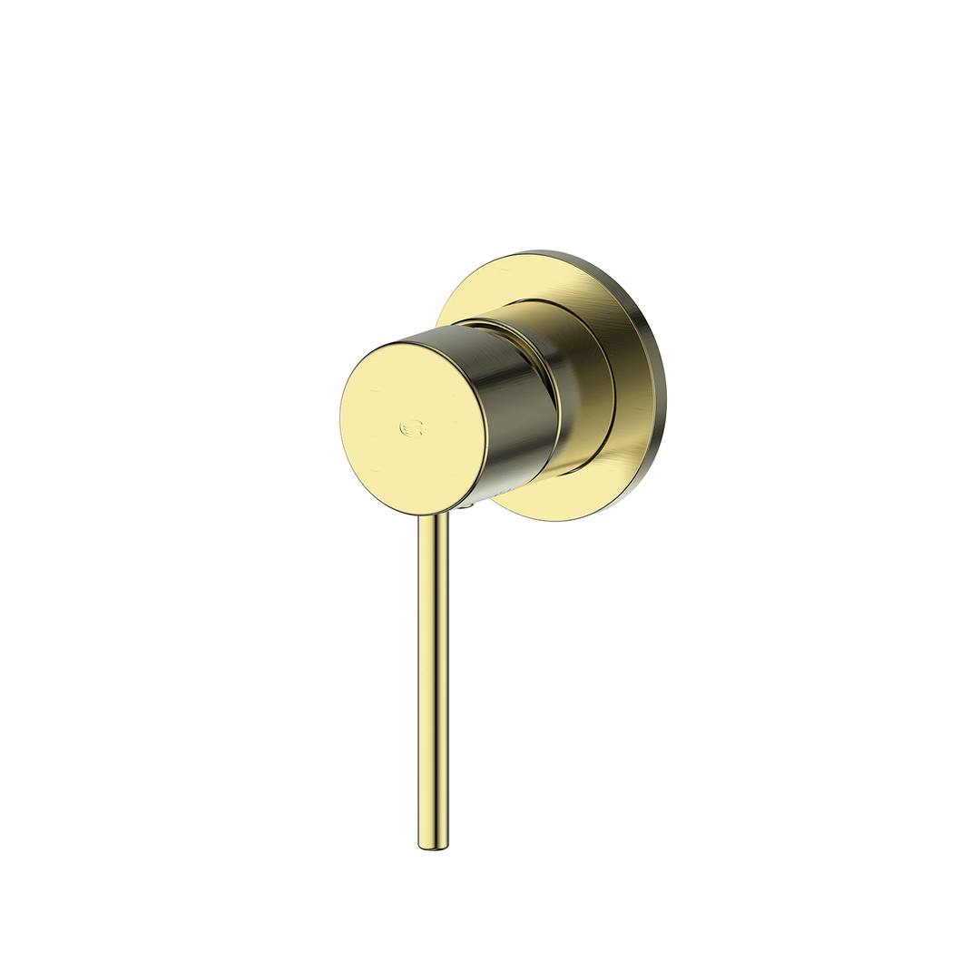 Greens Maci Shower Trim With Mini Plate - Brushed Brass
