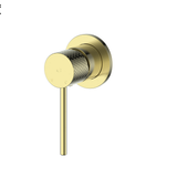 Greens Mika Shower Trim With Mini Plate - Brushed Brass