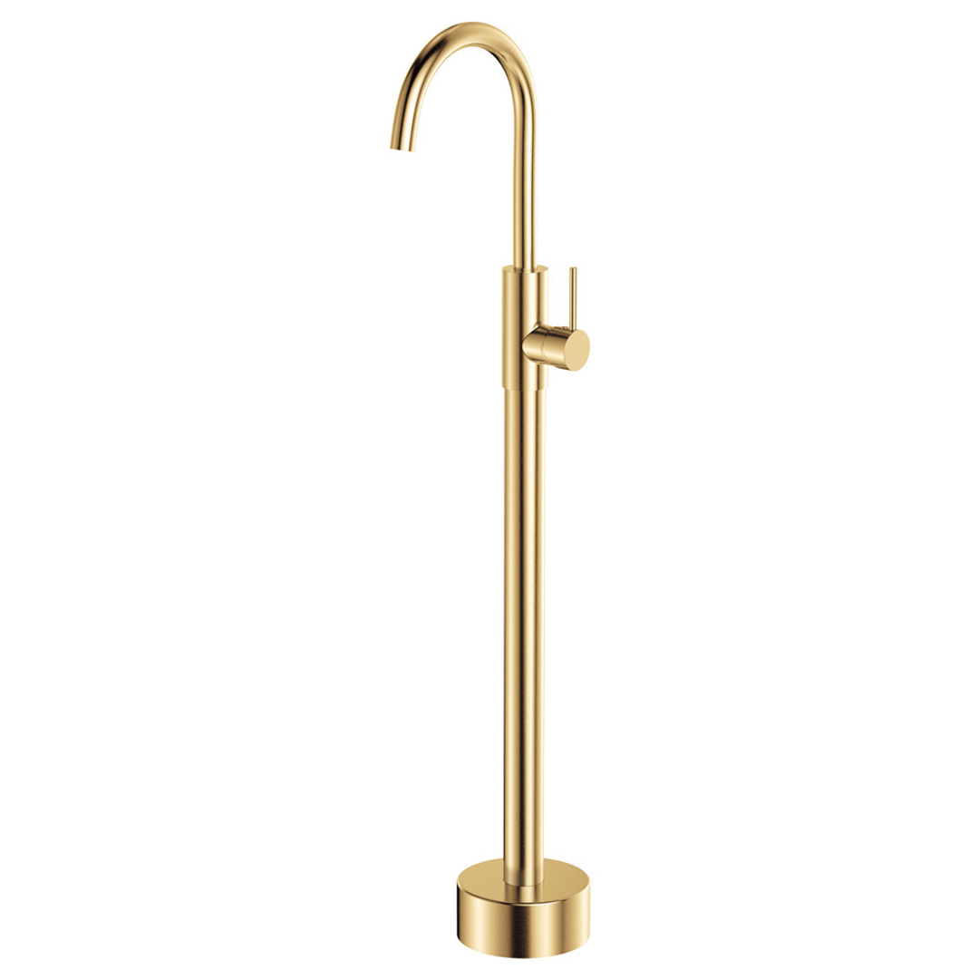 Fienza Kaya Floor Mounted Basin/Bath Mixer - Urban Brass Lf