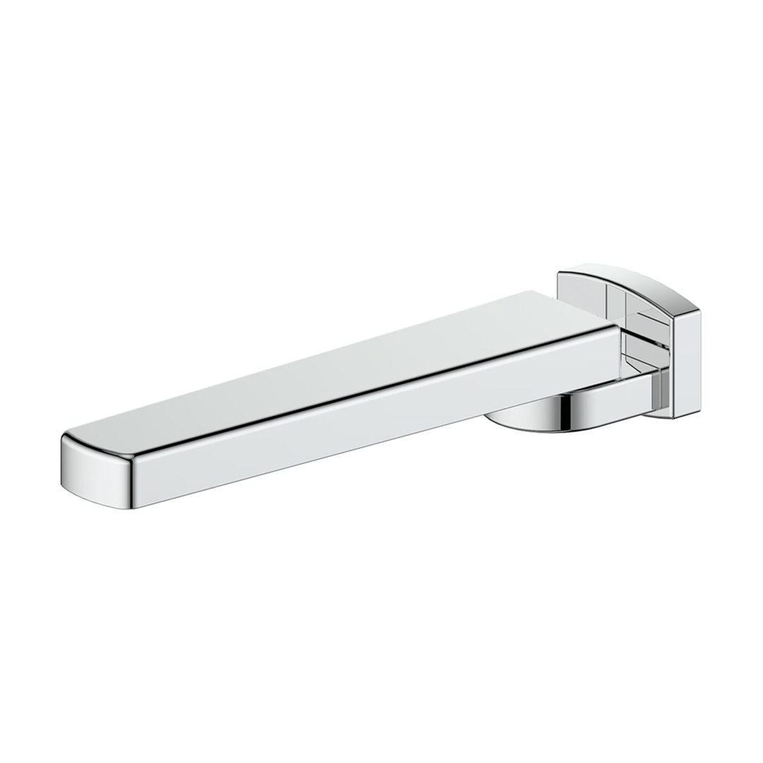 Greens Square Swivel Bath Spout - Chrome Swivel Spout