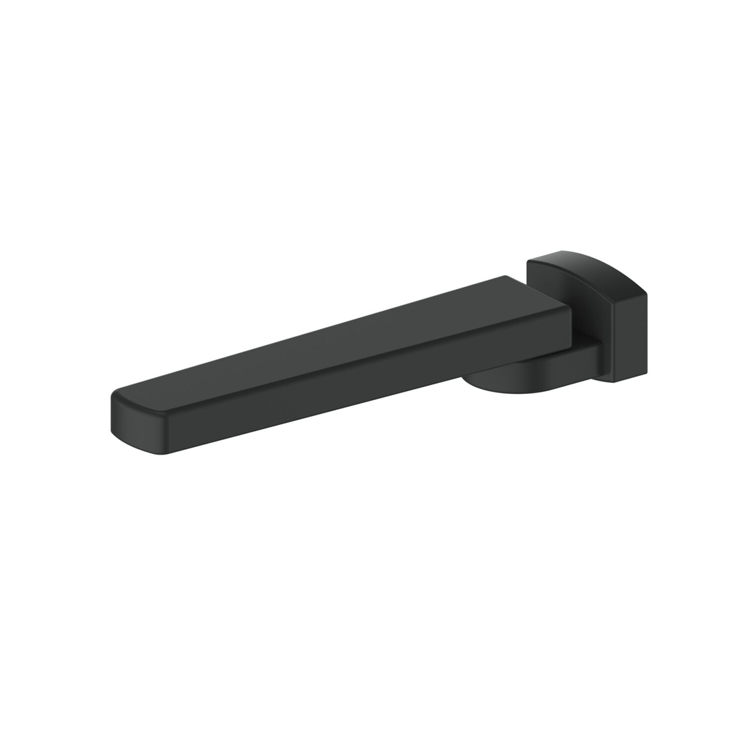 Greens Square Swivel Bath Spout - Matte Black Swivel Spout