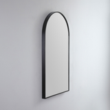 Remer Modern Arch Mirror 510 x 910 - Matt Black