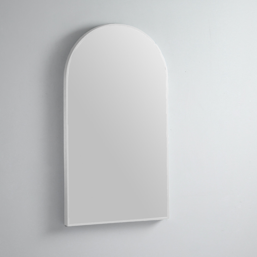 Remer Modern Arch Mirror 510 x 910 - Matt White