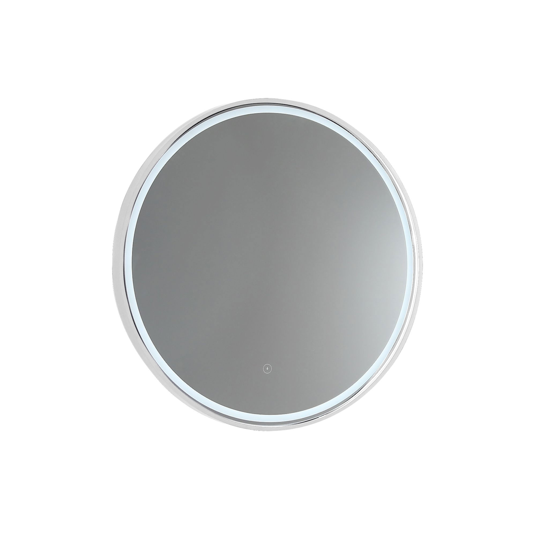 Remer Sphere LED Mirror with Demister 600 x 600 - Matt White