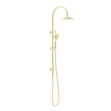 Nero Mecca Twin Shower With Air Shower - Brushed Gold