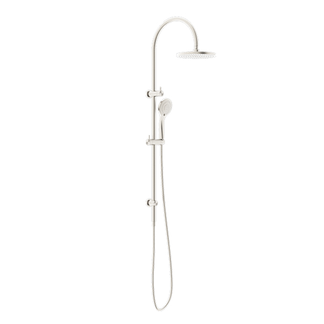 Nero Mecca Twin Shower With Air Shower - Brushed Nickel