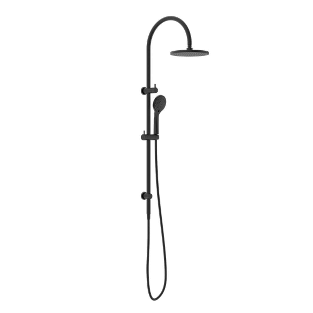 Nero Mecca Twin Shower With Air Shower - Matte Black