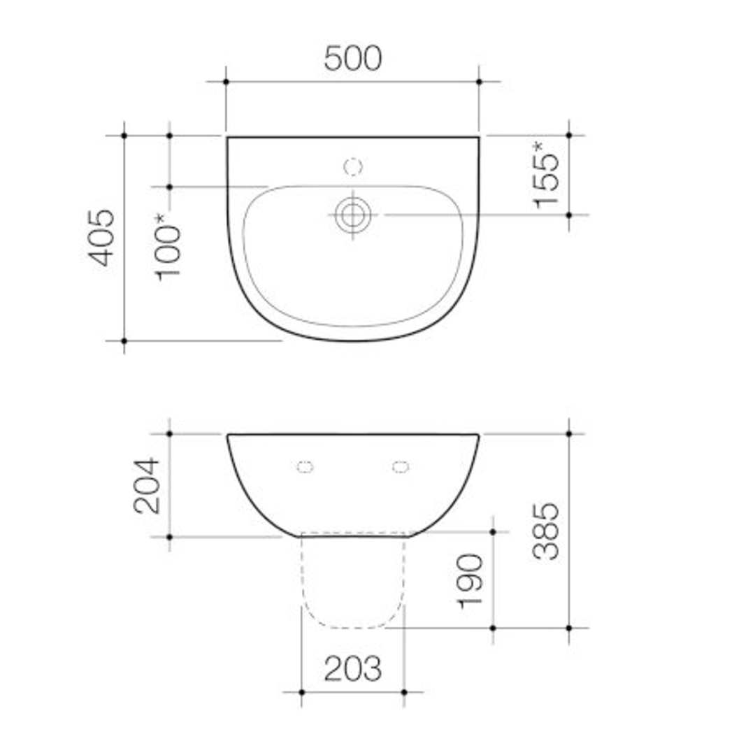 CARE 500 WB 1 Tap Hole NOF BY CAROMA