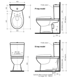 Profile/Tempo 4 Close Coupled P Trap Caroma Suite White