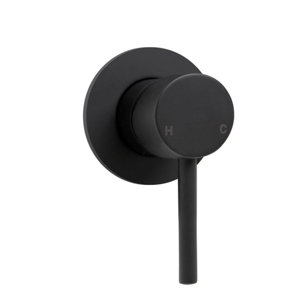 Fienza Hustle Wall Mixer Plate - Matt Black(Fienza P#:225101Plate)