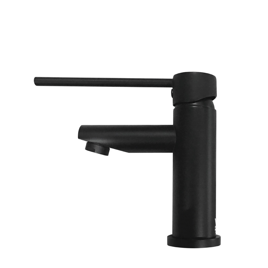 Fienza Hustle Care Short Basin Mixer Matte Black 225103D