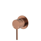 Fienza Kaya Wall Mixer Small Round Plate - Brushed Copper Lf Sus304