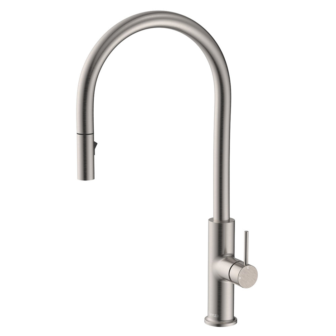 Kaya Pull Out Fienza Sink Mixer - Brushed Nickel