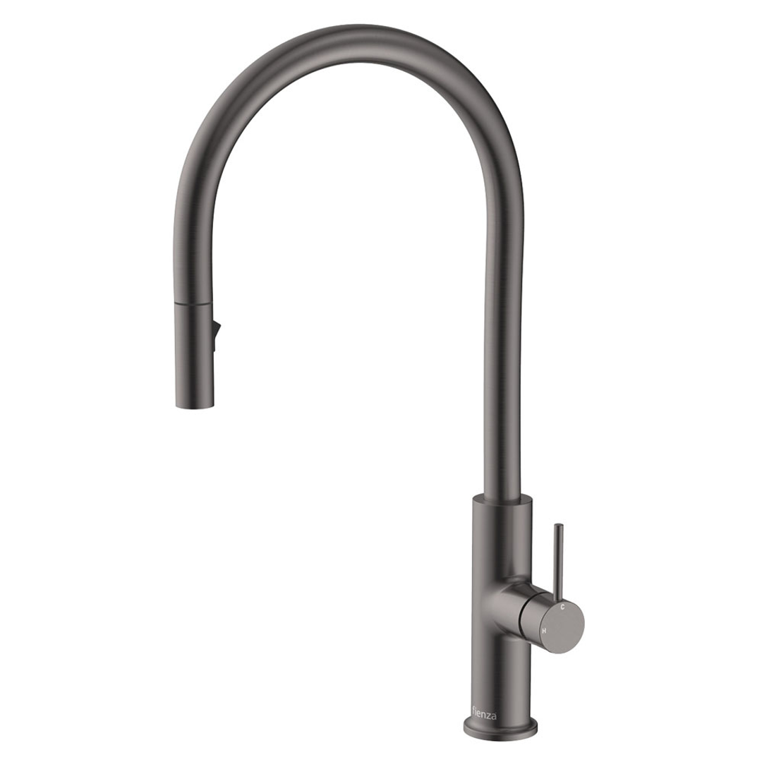 Fienza Kaya Pull Out Sink Mixer - Gunmetal