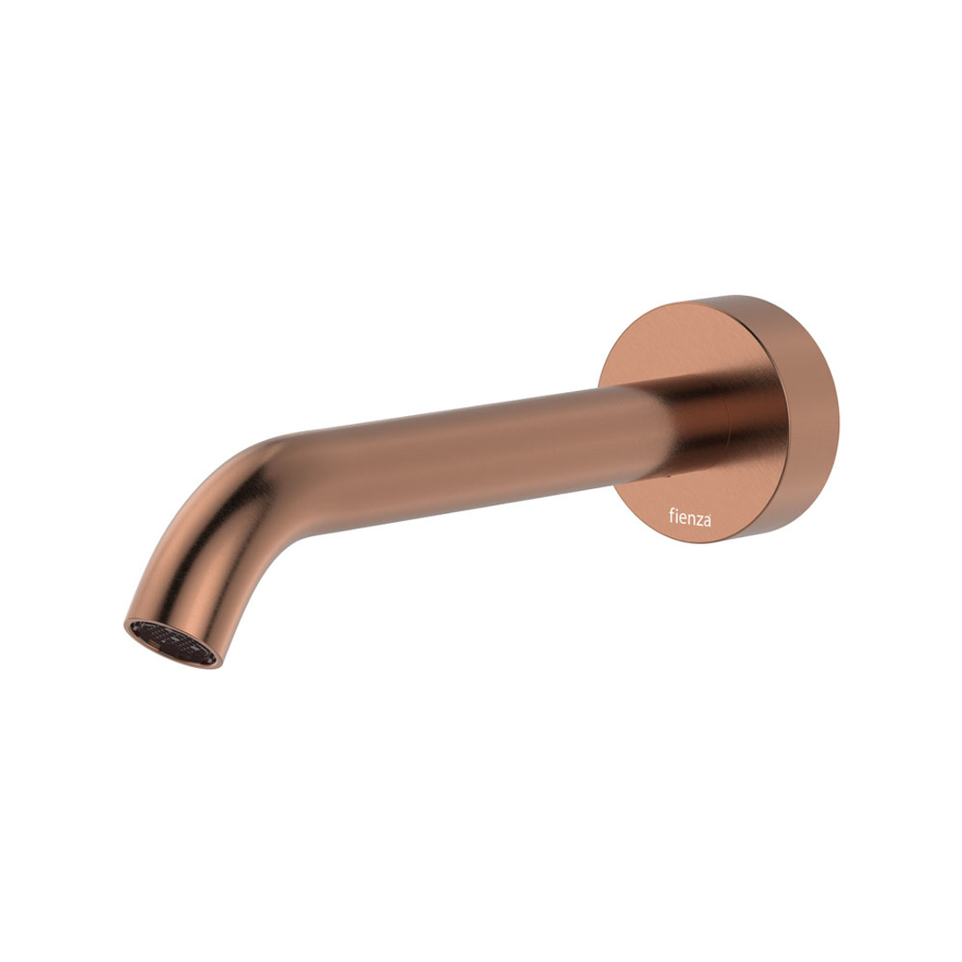 Fienza Kaya Wall Basin/Bath 180Mm Outlet Round Plate - Brushed Copper Lf Sus304