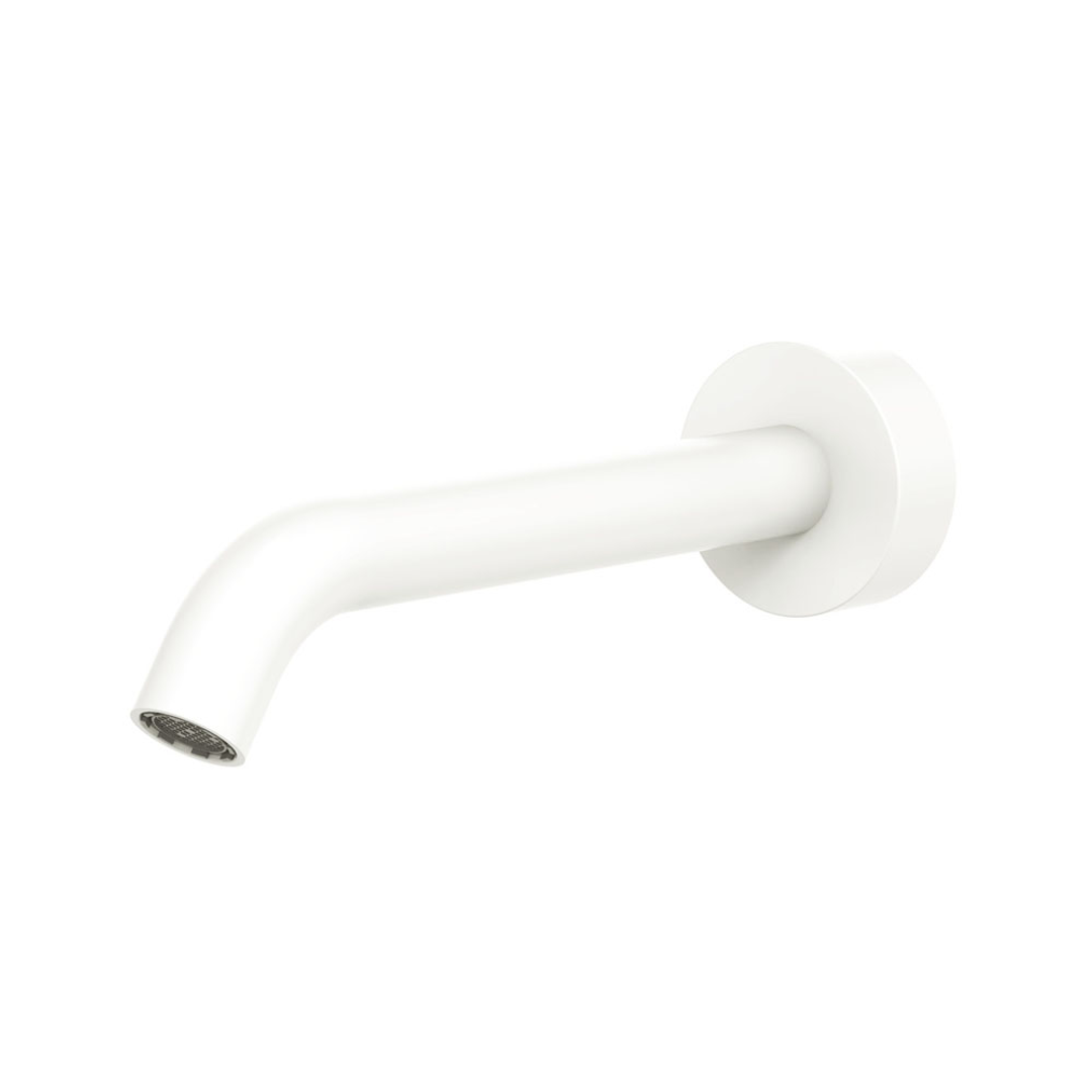 Fienza Kaya Wall Basin/ Bath 180mm Outlet - Matte White