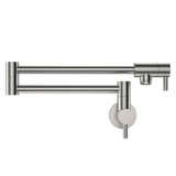 Fienza Kaya Pot Filler Wall Mixer - Brushed Nickel Lf Sus304