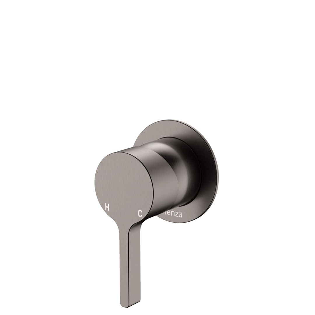 Fienza Sansa Wall Black Small Round Plate Gun Metal