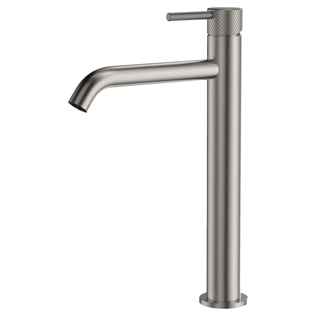 Fienza Axle Tall Basin Mixer - Brushed Nickel