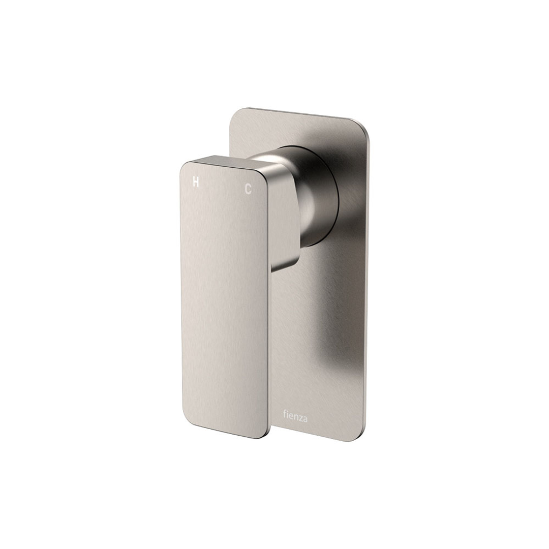 Fienza Tono Wall Mixer Dress Kit Large Rectangular Plate - Brushed Nickel Lf Sus304