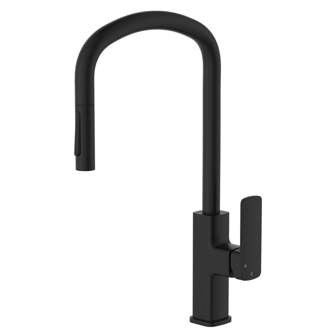Fienza Tono Pull Out Sink Mixer - Matte Black