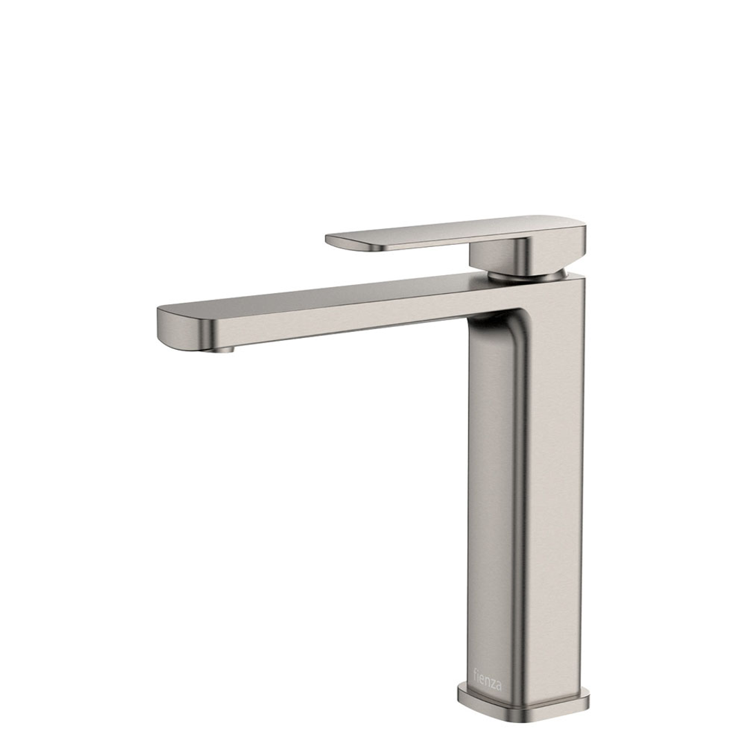 Fienza Tono Medium Basin Mixer Brushed Nickel