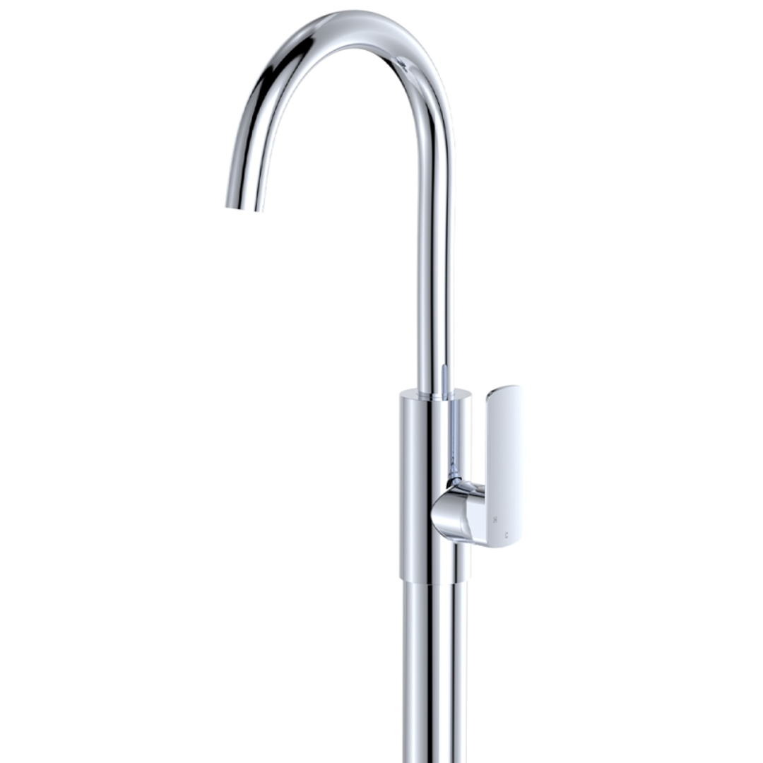 Fienza Tono Floor Mounted Basin/Bath Mixer - Chrome Lf