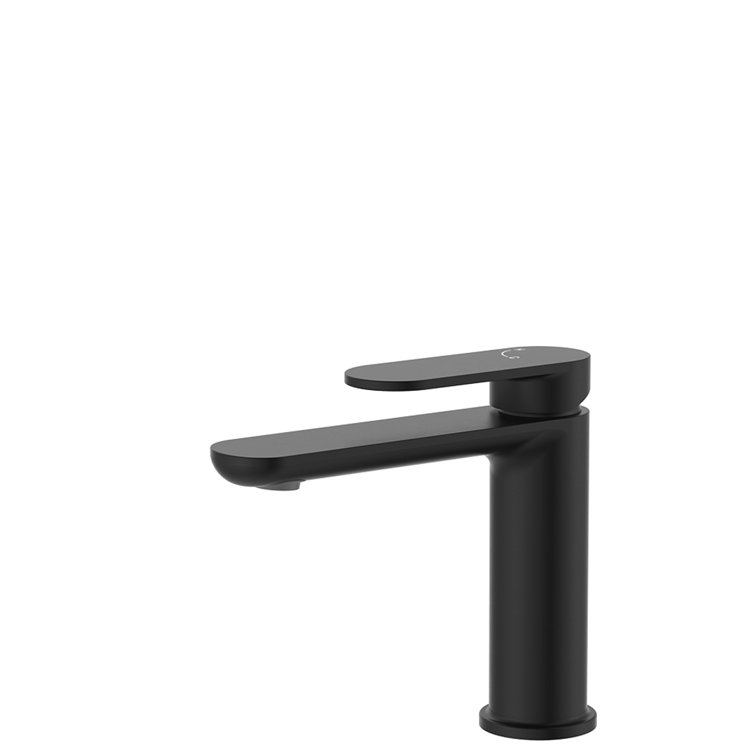 Fienza Empire Slim Basin Mixer Cold Start - Matte Black Lf