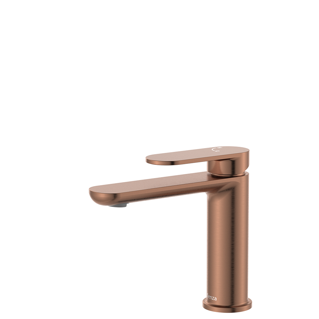 Fienza Empire Slim Basin Mixer Cold Start - Brushed Copper Lf