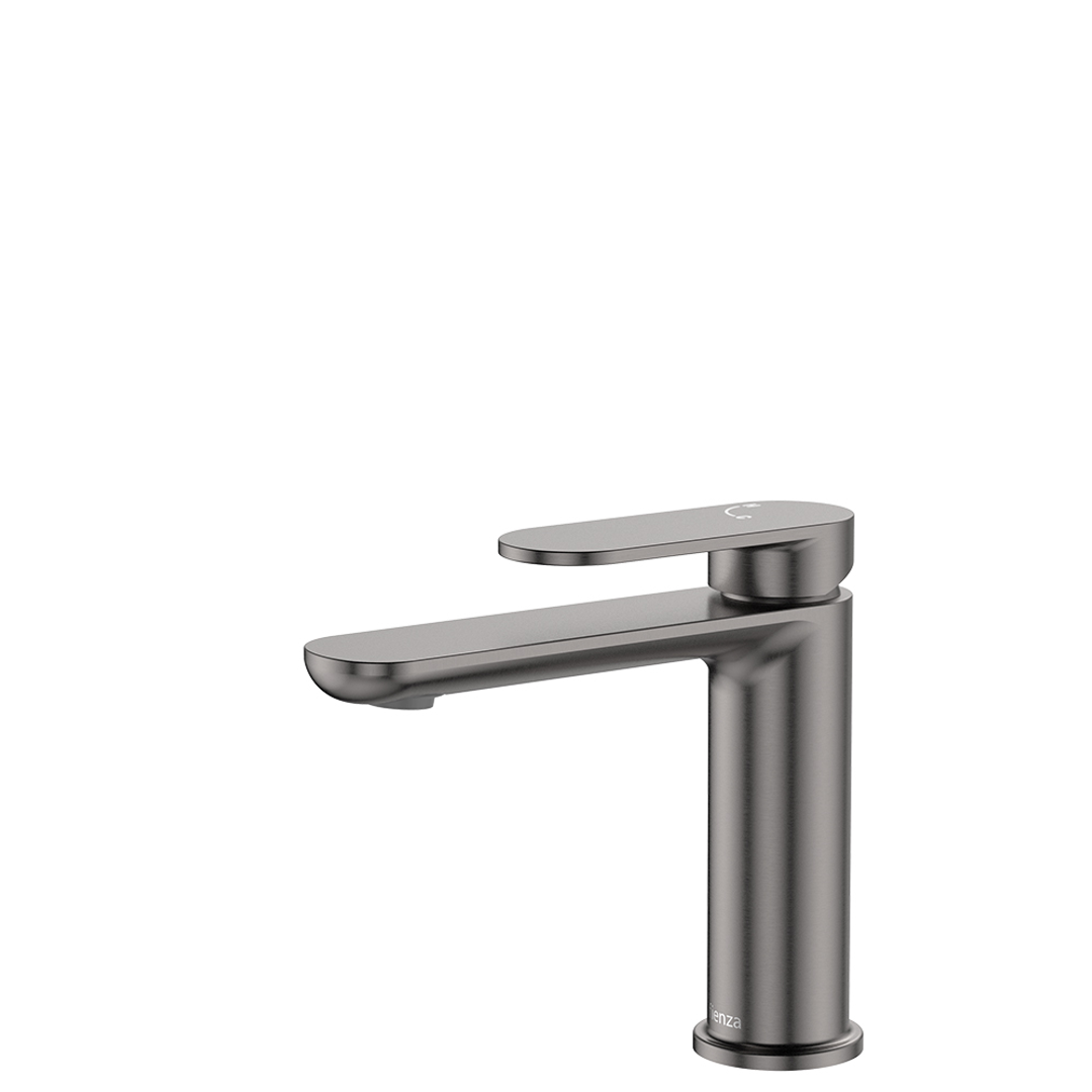Fienza Empire Slim Basin Mixer Cold Start - Gunmetal Lf
