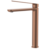 Fienza Empire Care Tall Basin Mixer Cold Start - Brushed Copper Lf