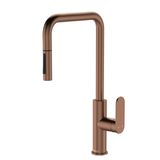 Fienza Empire Slim Pull Out Sink Mixer - Brushed Copper Lf