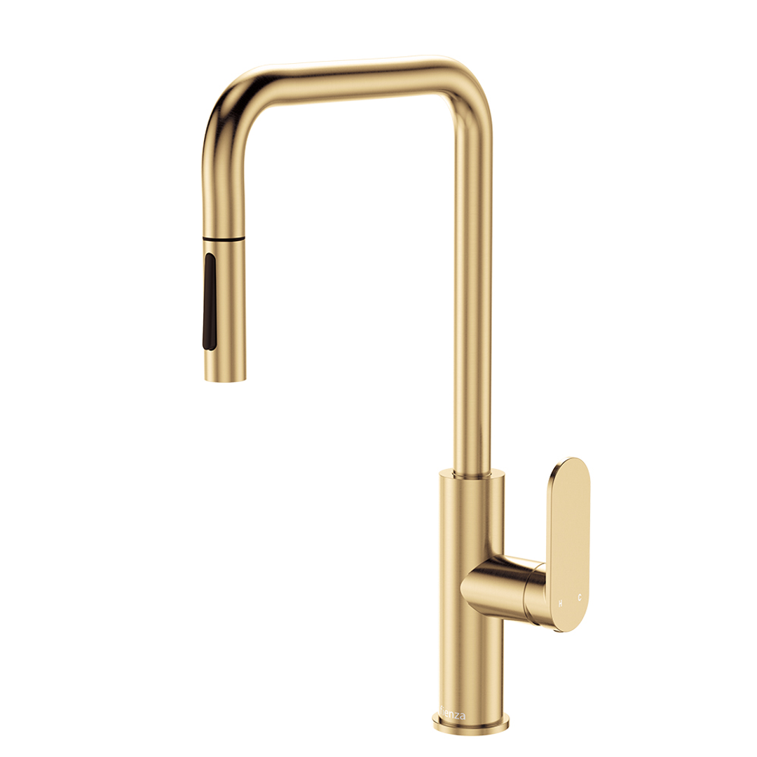 Fienza Empire Slim Pull Out Sink Mixer - Urban Brass Lf