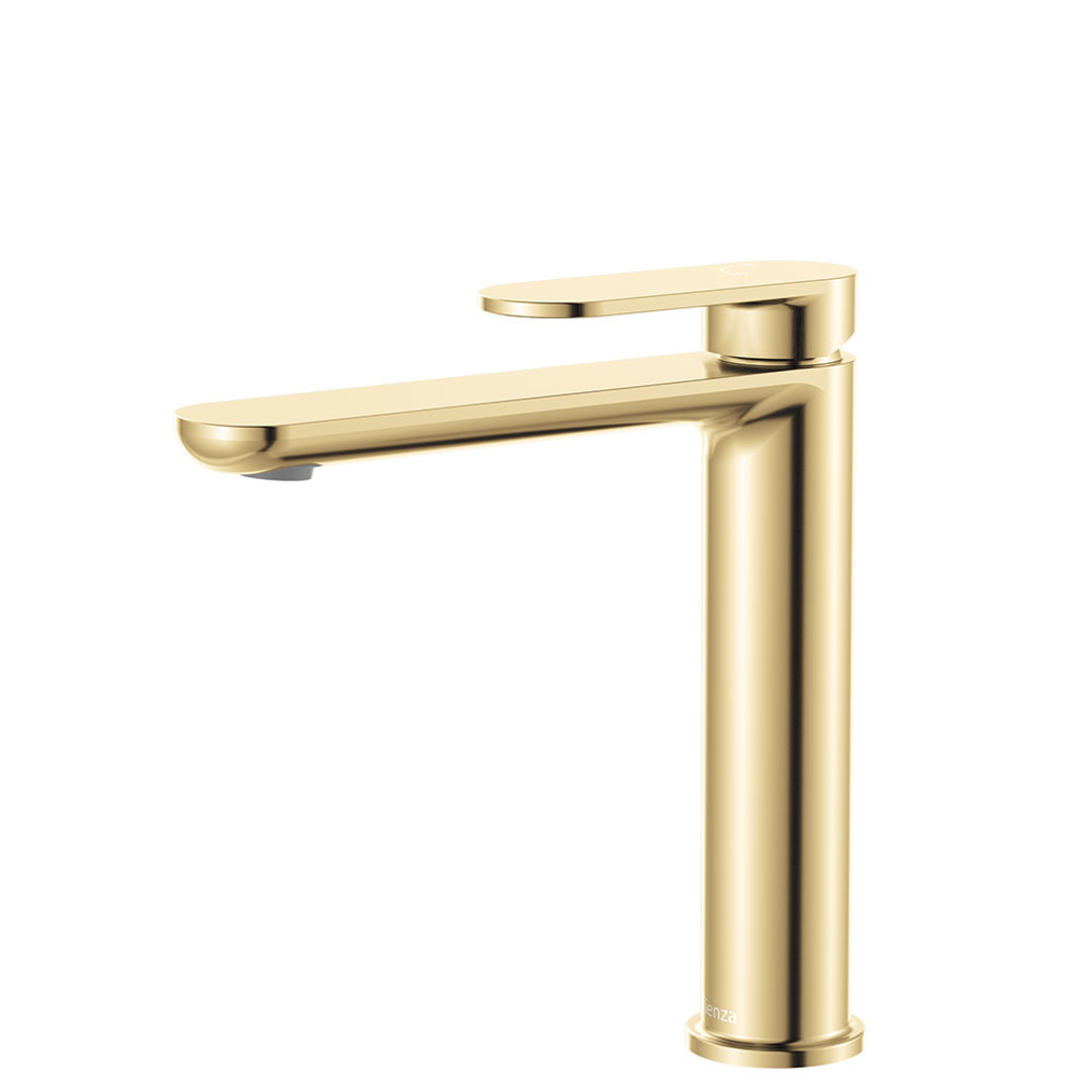 Fienza Empire Slim Medium Basin Mixer Cold Start - Urban Brass Lf