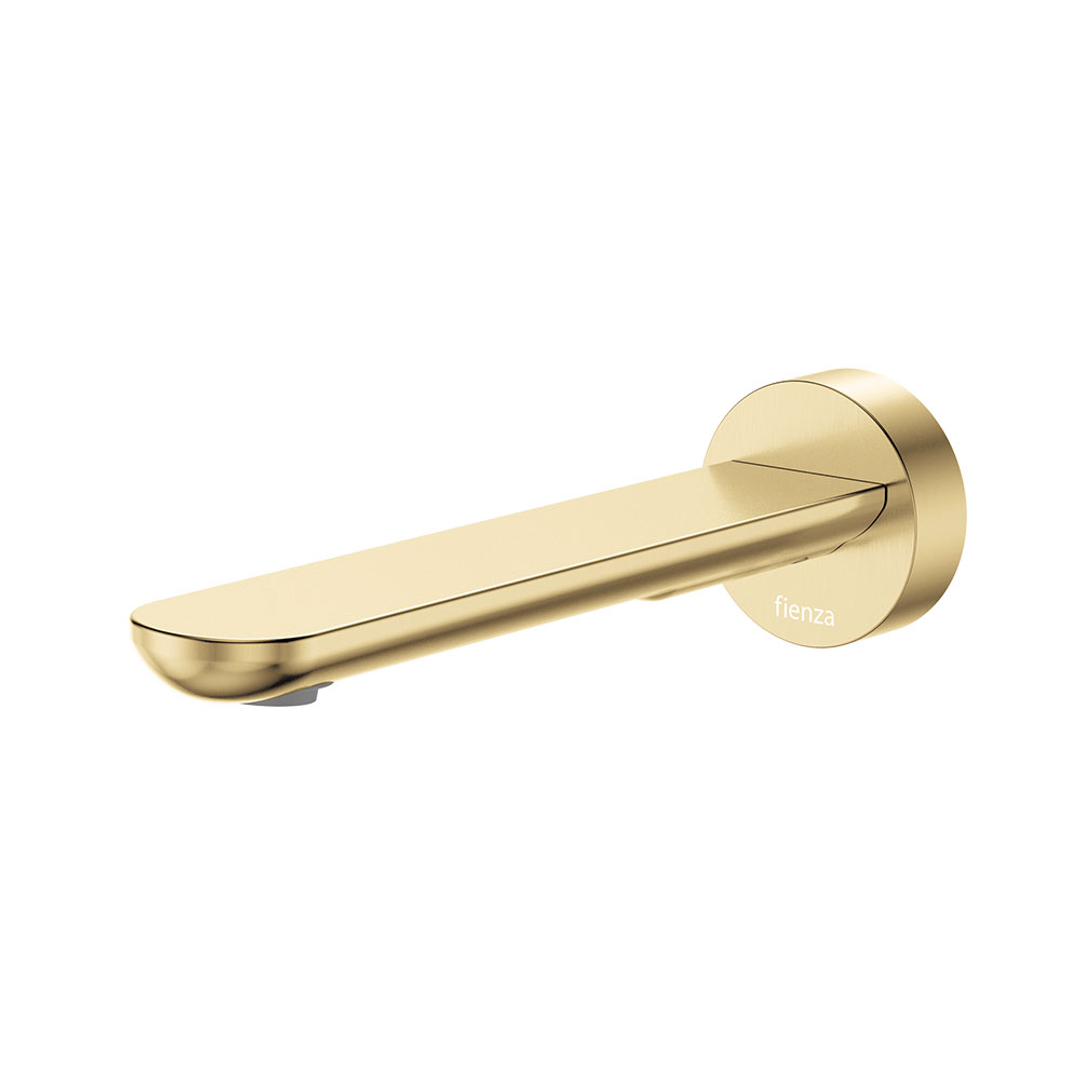 Fienza Empire Slim Wall Basin/Bath Outlet 180mm Round Plate - Urban Brass Lf