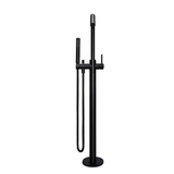 Meir Round Freestanding Bath Spout And Hand Shower - Matte Black