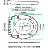 Hygenix Family Soft Close Fix-A-Loo Toilet Seat (245489)