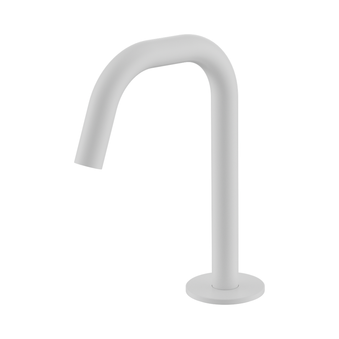 Nero Serenity Basin Edge Spout - Matte White