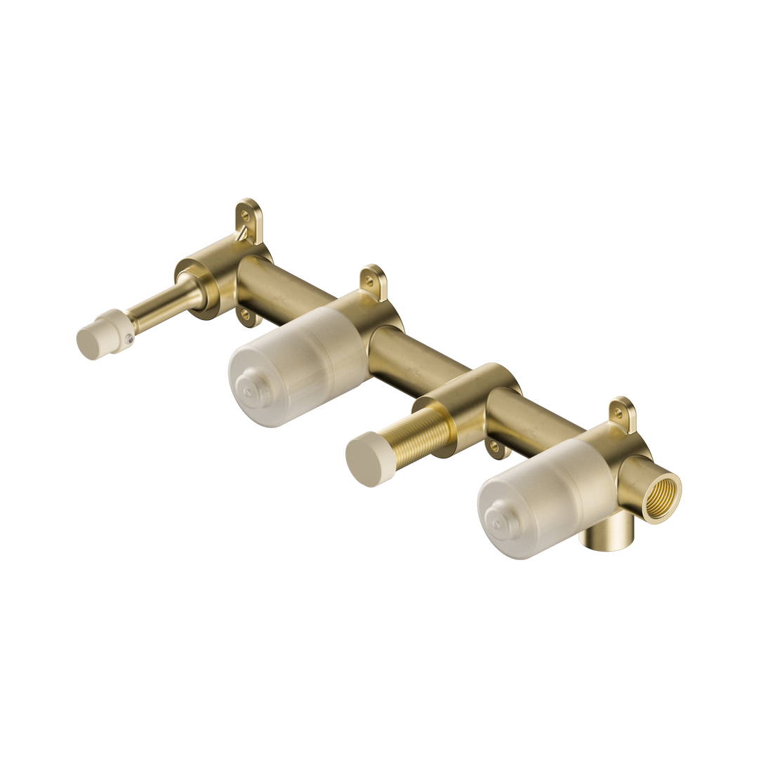 Serenity Nero Shower System With Spout Body Only