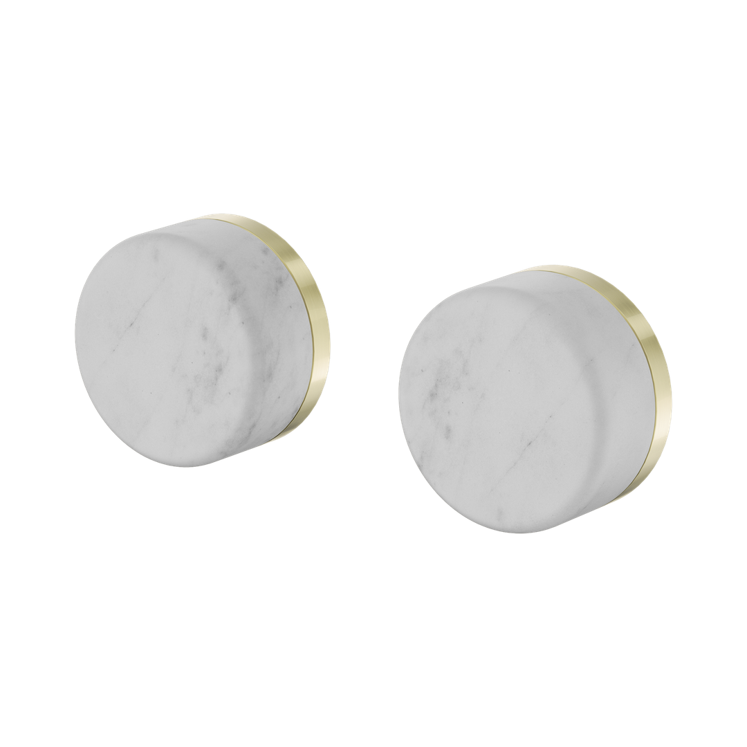 Nero Serenity Wall Top Assembly Brushed Gold - Carrara Handle