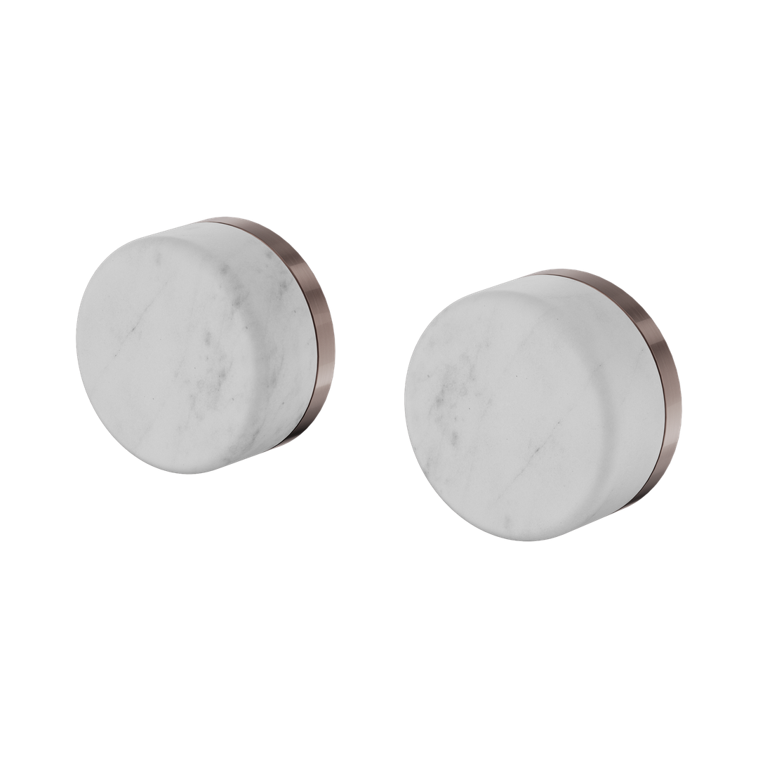 Nero Serenity Wall Top Assembly Brushed Bronze - Carrara Handle