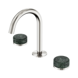 Nero Serenity Basin Set Arc Spout Brushed Nickel - Verde Alpi Handle