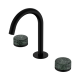 Nero Serenity Basin Set Arc Spout Matte Black - Verde Alpi Handle