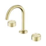 Nero Serenity Basin Set Arc Spout Brushed Gold - Metal Handle