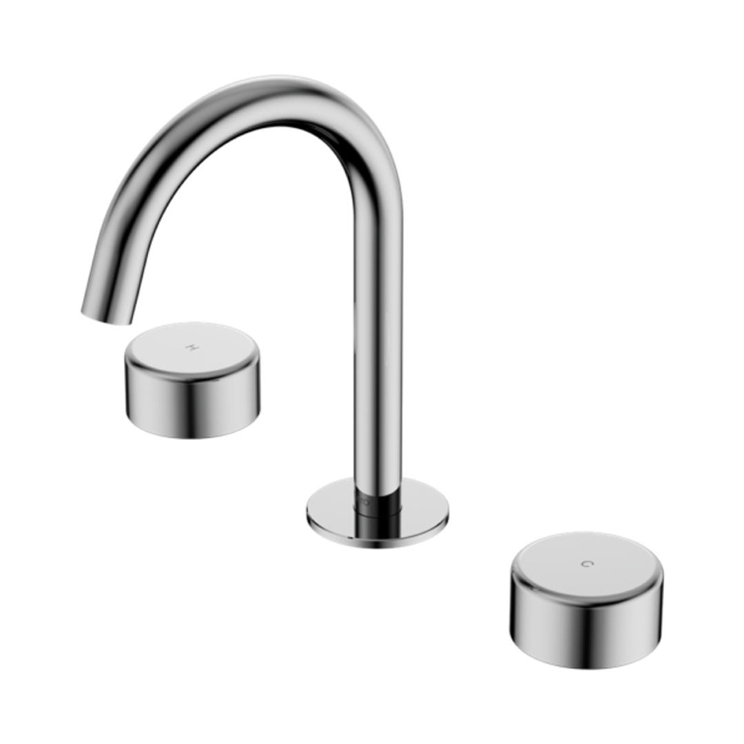 Nero Serenity Basin Set Arc Spout Chrome - Metal Handle