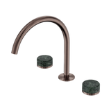 Nero Serenity Bath/Kitchen Set Arc Spout Brushed Bronze - Verde Alpi Handle