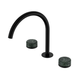 Nero Serenity Bath/Kitchen Set Arc Spout Matte Black - Verde Alpi Handle